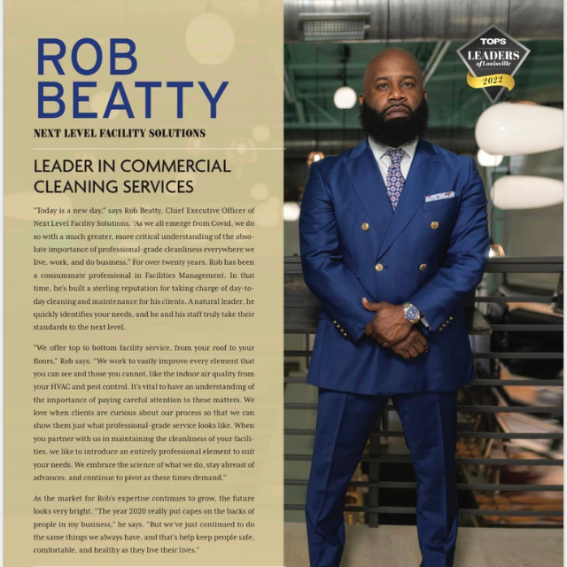 Rob Beatty Next Level Facility Solutions, Leader In Commercial Cleaning Services